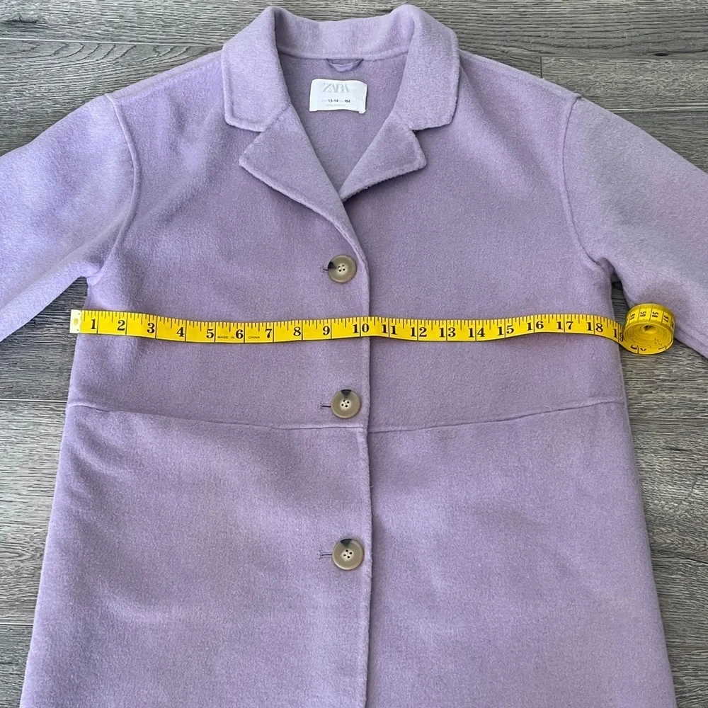Zara Lilac Wool Coat